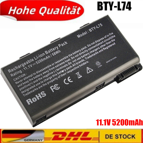 5200mah laptop akku für msi - 5200mah,