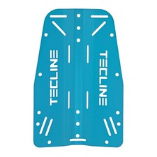 Aluminium-Backplate (3 mm) mit Tecline-Logo, Blau