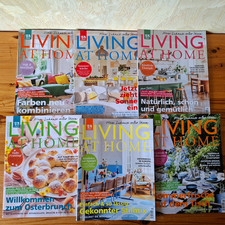 6x Living At Home, Ausgabe Nr. 2 - Nr. 7 2025, Zeitschrift Lifestyle/Wohnen