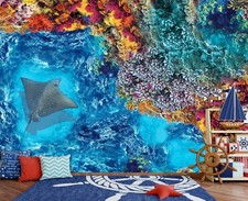 3D Meer Koralle Fisch Q5584