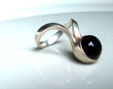 Ring Silber 925 Onyx Modernist