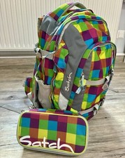 Ergobag Satch Beach Leach bunt Kariert + Federtasche Top!!!