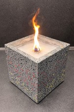 Feuerwürfel Riesen Kerze Deko