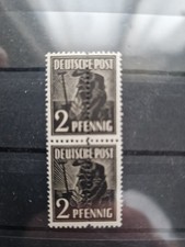 Abart All. Besetzung Verzähnung Minr. 2 als Paar. Ehem. Vp. 89,- DM