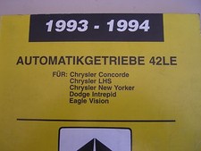  Werkstatthandbuch Chrysler Concorde LHS New Yorker Dodge Intrepid Eagle Vision
