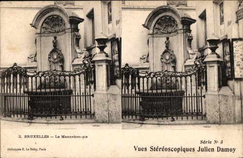 Stereo brüssel manneken - ak,