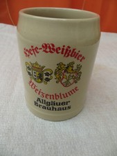Bierkrug Hefe-Weissbier Weizenblume Allgäuer Brauhaus 0,5 L