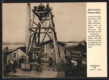 Höganäs, Frangruvfältet, Förderturm Kohle, Ansichtskarte 
