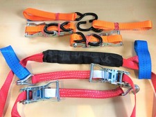 Motorrad Zurrsystem komplett  -  Spanngurt/ Zurrgurt für Motorradsicherung