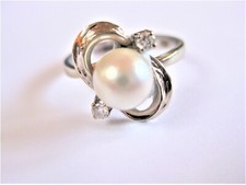 Ring Weißgold 585 mit Perle