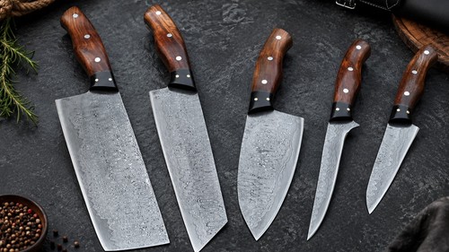 San mai damast küchenmesser - san,