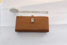 BRIEFTASCHE GELDBÖRSE HELLBRAUN LEDEROPTIK MIT 22 KARTENFÄCHER NEU