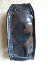 Ledertasche mit Gürtelclip für altes Nokia Handy, schwarz, ca. 11x4,5x2,5 cm