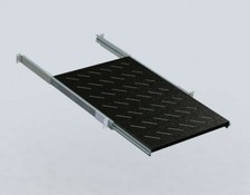 Rack Magic 1HE 19" Fachboden - Ausziehbar - Racktiefe 800-1000mm - schwarz