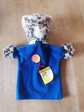 Steiff Handpuppe gefleckte Katze Plüsch 27 cm Vintage