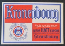 BUVARD KRONENBOURG beer HATT