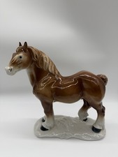 J2, Porzellanpferd Vintage Deko Geschenkidee Pferd Stehend Sitzendorfer