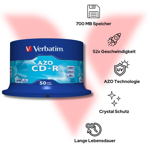 Verbatim azo crystal - cd-r,