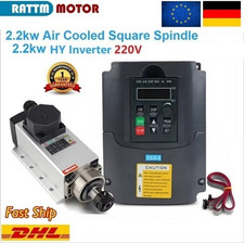 【DE】2.2KW Luftgekühlter Frässpindel Air Cooled Spindle ER20 220V +2.2KW Inverter