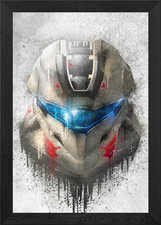 Palmers Helm gerahmtes