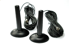 NEU PAAR DVB-T Digital TV Auto Magnet Dachhalterung Antennen 5 m Kabel SMA 5 V