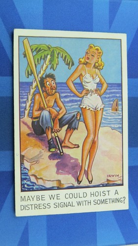 Freche comic postkarte 1930er - comic,
