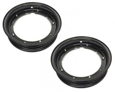 2x Felge Schwarz 2.10-10 für 3.00 / 3.50 - 10 Zoll für Vespa PK PX ET3 V 50 N 