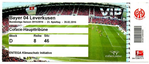 Ticket fsv mainz bayer - fsv,