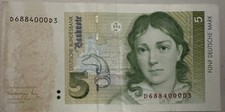 Deutsche mark schein - deutsche, 5