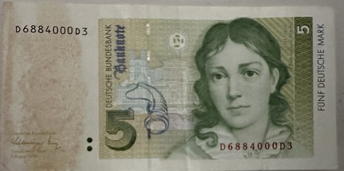Deutsche mark schein 1 - 5,