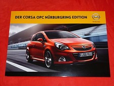 OPEL Corsa D OPC "Nürburgring Edition" Sondermodell Prospekt Brochure von 2011