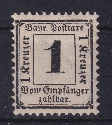 Bayern 1871 portomarke - bayern,