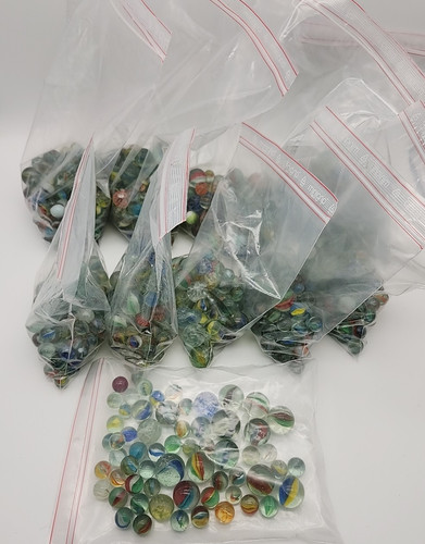 Glasmurmeln vintage 5kg - glasmurmeln, 0,5kg