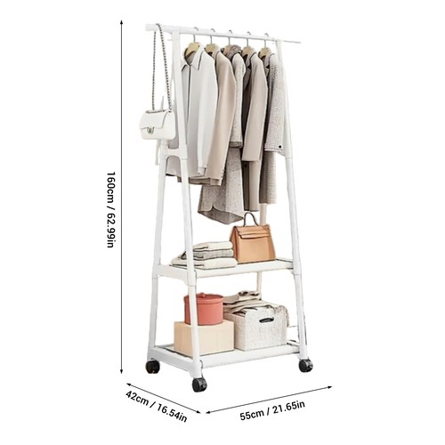 Rollbarer kleiderständer mit - rollbarer,
