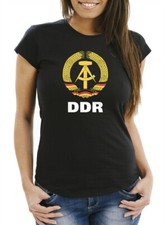 Damen T-Shirt WM DDR Nostalgie Slim Fit Moonworks®