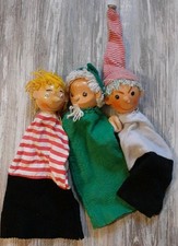 3 x DDR Handpuppe (Puppentheater) mit Holzkopf/  Sandmann, Kasperle und....