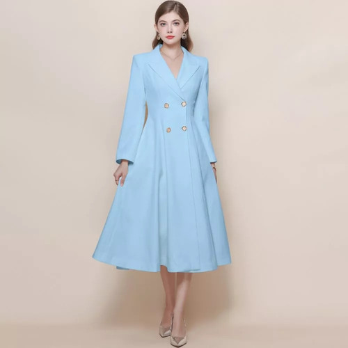 Midi kleid doppelreiher - midi,