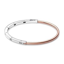 Pandora Armreif 582740C01 17,5 cm Größe 2 Pandora Signature Bangle Bicolor Rosé