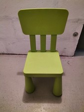 2 x IKEA MAMMUT Kinderstuhl Kinderstühle grün drinnen/draußen