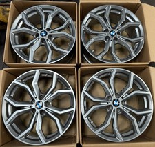 4x Alufelgen BMW 3er 4er 5er X1 X2 X3 7.5 x 19 Zoll ET 32  Graphit 6877328 694