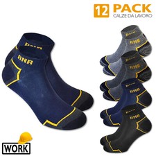 Set 12 Paar Geister Herren Socken Baumwolle Arbeit Socken Verstärkung 40/46 VEQUE