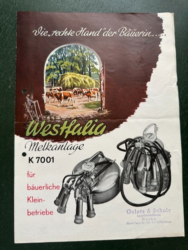 Altes prospekt westfalia - altes,