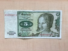 5 Deutsche Mark DM Schein