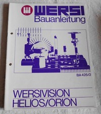 Wersi Anleitung WERSIVISION HELIOS/ORION  BA 425/2  gebraucht