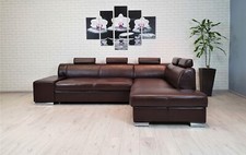 Echtleder Ecksofa mit