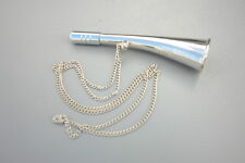 Nebelhorn Messing vernickelt  Kette Horn Tröte Nautik Boot Deko N9007 NEU