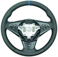 Leder Lenkrad für BMW E60 E61 E63 E64 M neu beziehen / bezogen ab 9.2005
