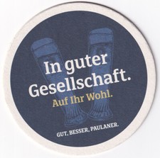 Bierdeckel PAULANER:  In guter Gesellschaft