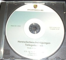 Porsche Boxster 986 Cayenne 9PA Turbo S Teilegutachten ABE Teile-Gutachten ABEs