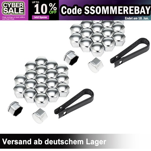 40stk chrom kappen für - kappen,